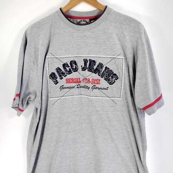 Paco Jeans Tshirt Mens Embroidered 